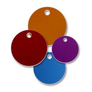 Round Blank Tags with Hole Through