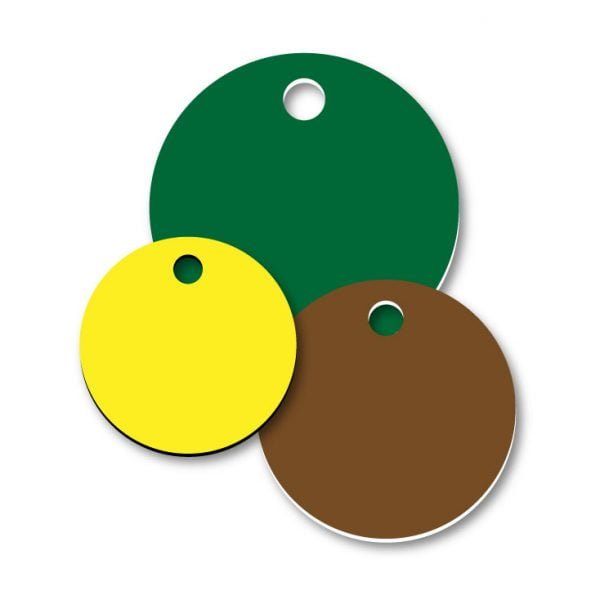 Round Blank Tags with Hole Through