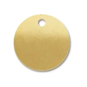 ABBECIAO Blank Brass Tags 12mm Brass Disc for Stamping Brass