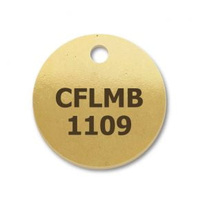 Brass Round Engraved Tags