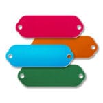 Aluminum Rectangle Rivet-On Blank Tags