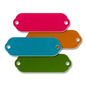 Blank Metal Tags (100 Tags) Model 913A / 1 Square Aluminum