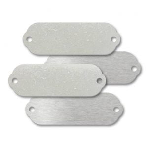 Stainless Steel Rectangle Rivet-On Blank Tags