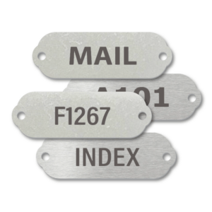 Stainless Steel Rectangle Rivet-On Engraved Tags