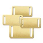 Brass Rectangle Slide-On Blank Tag
