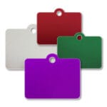 Aluminum Rectangle Tab Top Blank Tags