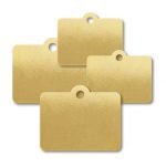 Brass Rectangle Tab Top Blank Tags