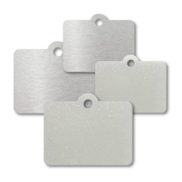 Stainless Steel Rectangle Tab Top Blank Tags