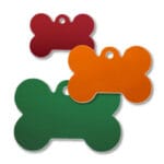Aluminum Dog Bone Shape Blank Tags