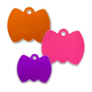 Bow Shape Pet Tags 1 Aluminum Bow Tie Shape Blank Tags