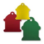 Aluminum Fire Hydrant Shape Blank Tags