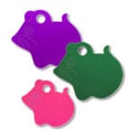 Aluminum Mouse Shape Blank Tags