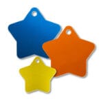 Aluminum Star Shape Blank Tags
