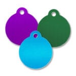 Aluminum Round Tab Top Blank Tags
