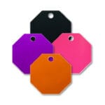 Aluminum Octagon Shape Blank Tags
