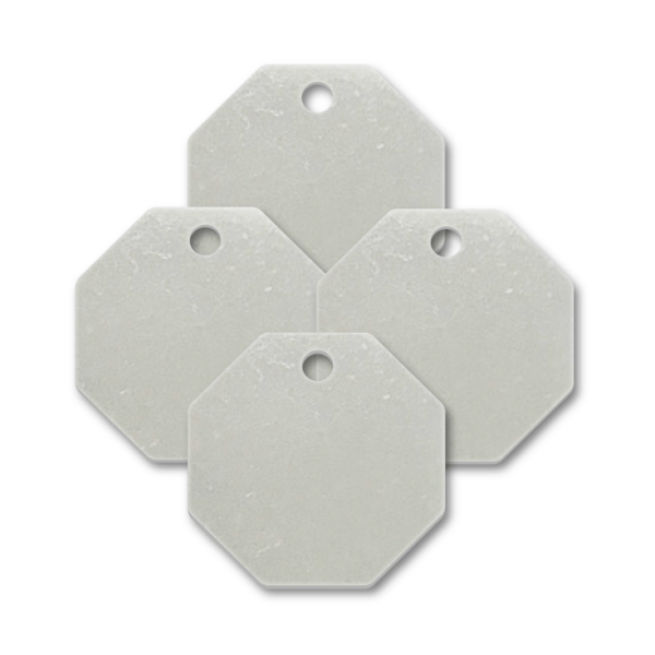 Stainless Steel Octagon Shape Blank Tags