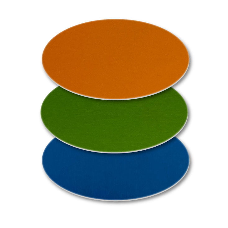 Anodized Aluminum Tags Blank Ovals