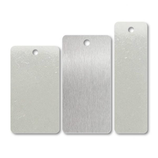 Stainless Steel Rectangular One Hole Blank Tags