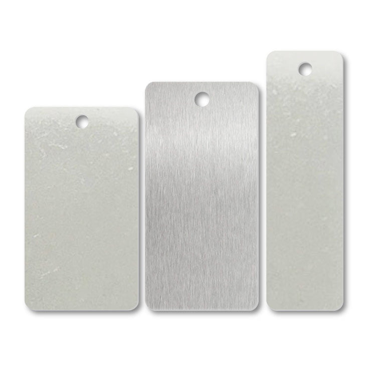Frcolor 10pcs Metal Stamping Blank Stainless Steel Tags Stamping Blanks Metal Tags for Stamping, Adult Unisex, Size: 12x6x1CM