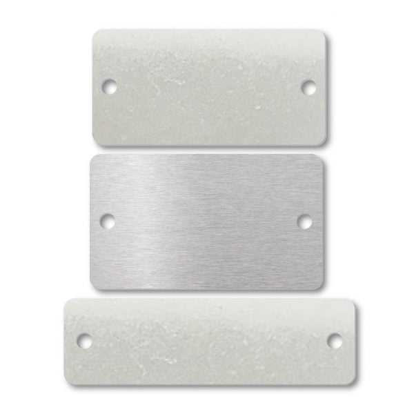 Stainless Steel Rectangular Two Holes Blank Tags