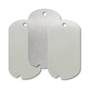 Stainless Steel Blank Rolled Military Dog Tags