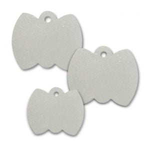 300 Stainless Steel Large Paw Print Pet ID identificationTag wholesale blank 
