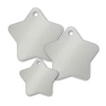 Stainless Steel Star Shape Blank Tags