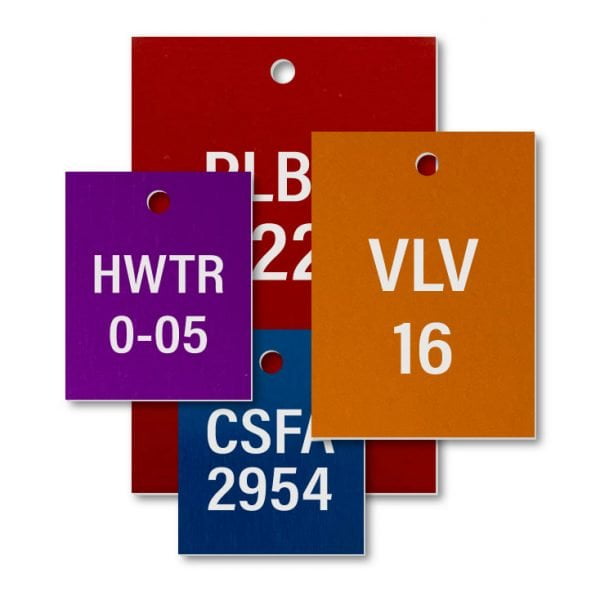 Aluminum VT Rectangle Engraved Tags