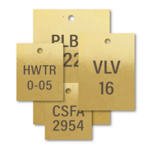 Brass VT Rectangle Engraved Tags