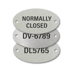 Stainless Steel Oval Two Holes Engraved Tags
