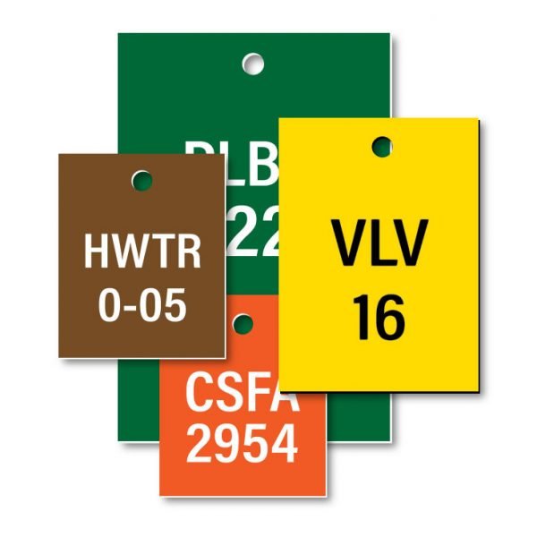 Plastic VT Rectangle Engraved Tags