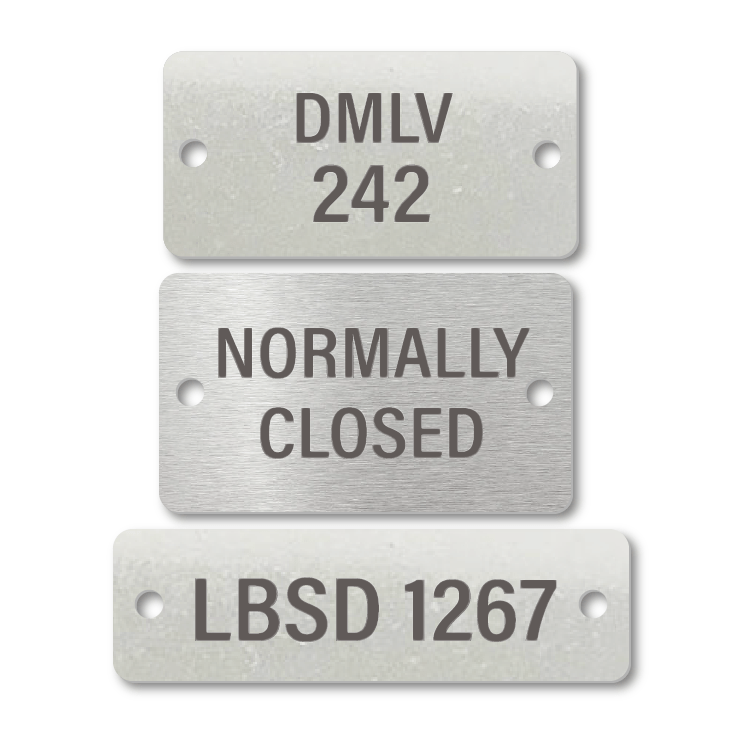 Custom Engraving Metal Stainless Steel Rectangle Tag, Custom Laser Engraving