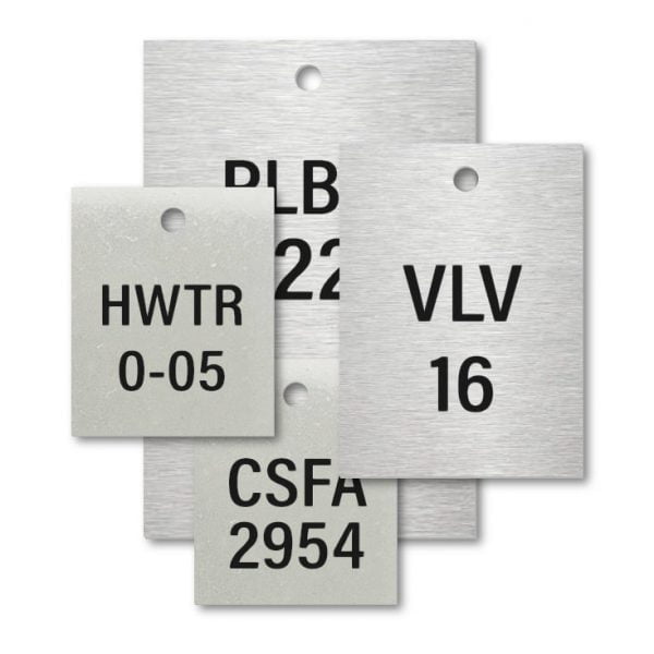 Stainless Steel VT Rectangle Engraved Tags