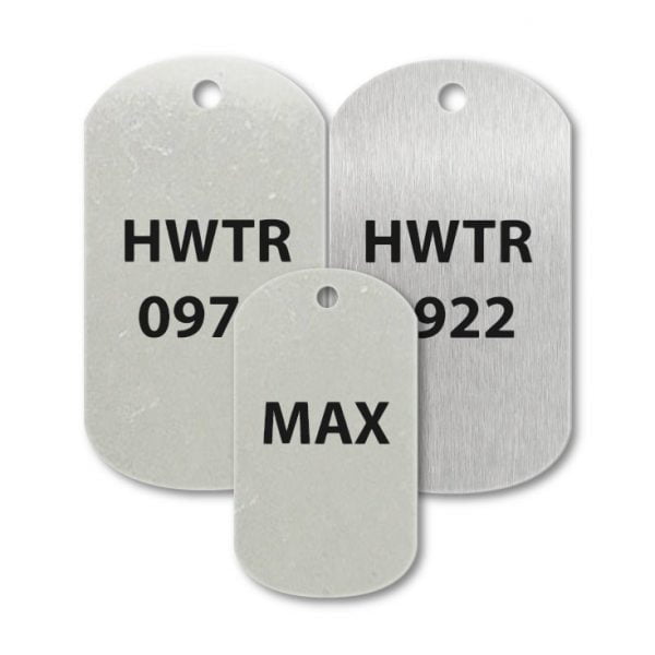 Stainless Steel Engraved Military Dog Tags