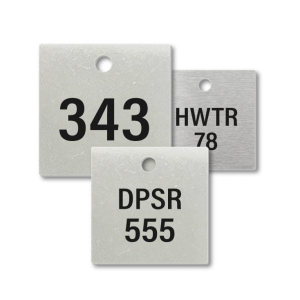 Stainless Steel VT Square Engraved Tags