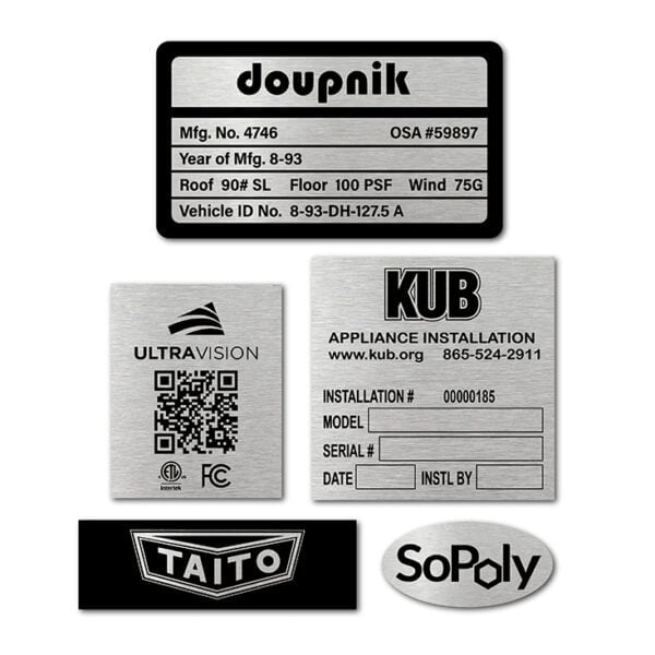 Custom Printed Aluminum Labels