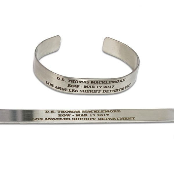 Stainless Steel Memorial Bracelets Engraved