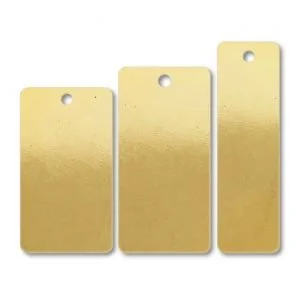 ABBECIAO Blank Brass Tags 12mm Brass Disc for Stamping Brass