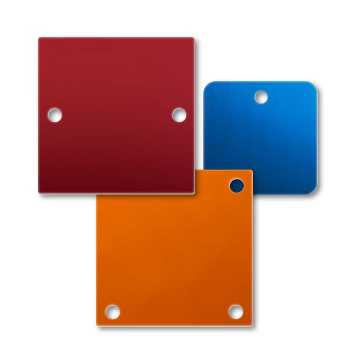 Aluminum Blank Square Nameplates 1 Aluminum Blank Square Nameplates