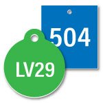 Engraved Plastic Valve Tags Stock Sizes
