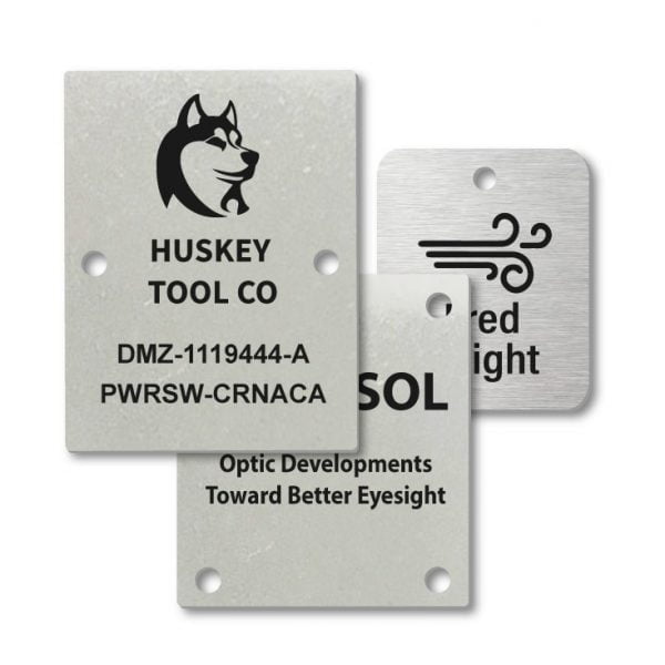 Stainless Steel Engraved Rectangle Nameplates
