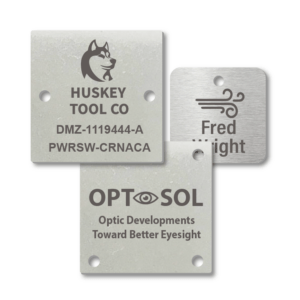 Stainless Steel Engraved Square Nameplates