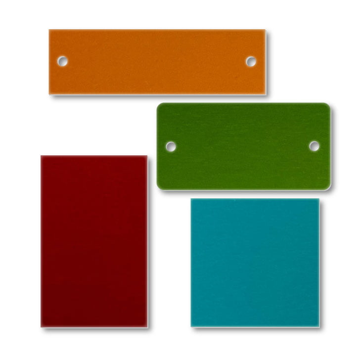 uxcell Blank Metal Card 85mm x 50mm x 1mm Anodized Aluminum Plate