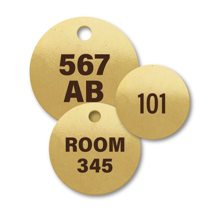 Numbered brass token Custom Brass Tags handmade brass tool tag 