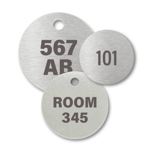 Stainless Steel Round Numbered Tags