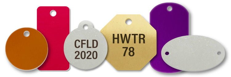 Custom Metal Tags for Labeling