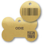 Brass QR Code Tags and Barcode Tags