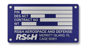Serial Number Labels 2 Laser Etched Anodized Aluminum Serial Number Label