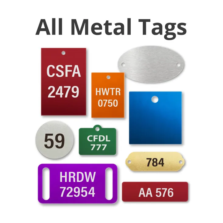 All metal tag products